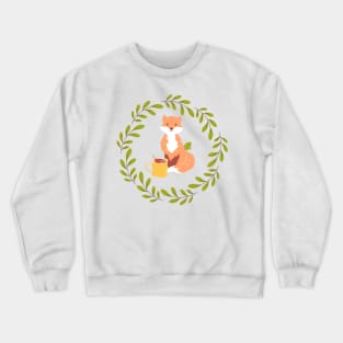 Squirrel Autumn Art Crewneck Sweatshirt